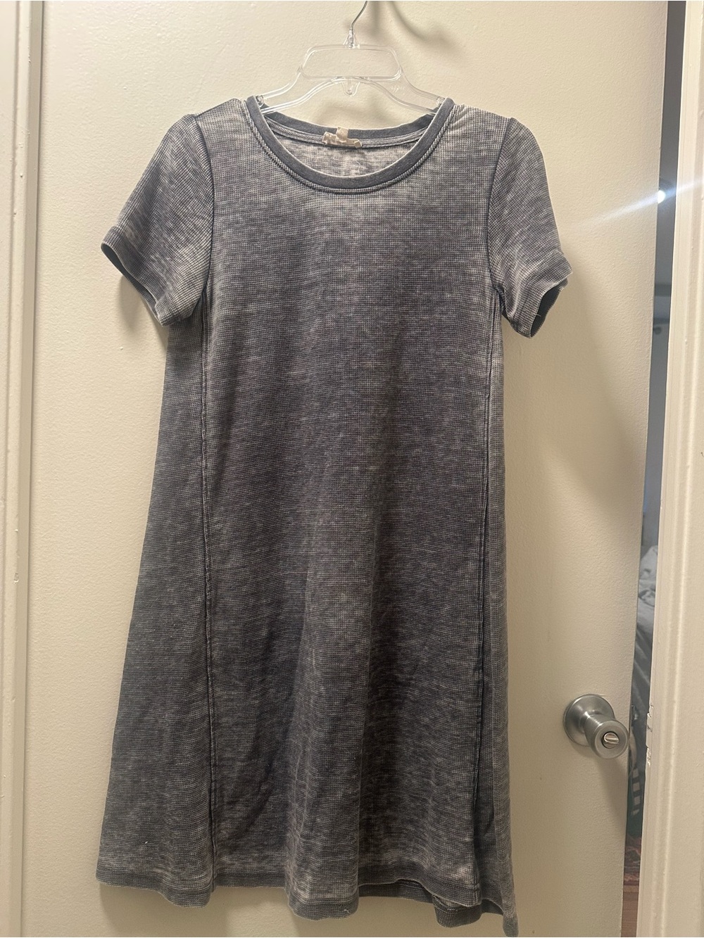 Faded Gray T-shirt Dress